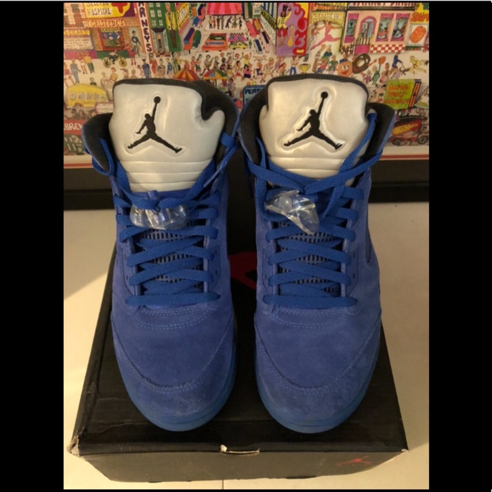 Air Jordan 5 Retro Game Royal / Black US Mens sz 10